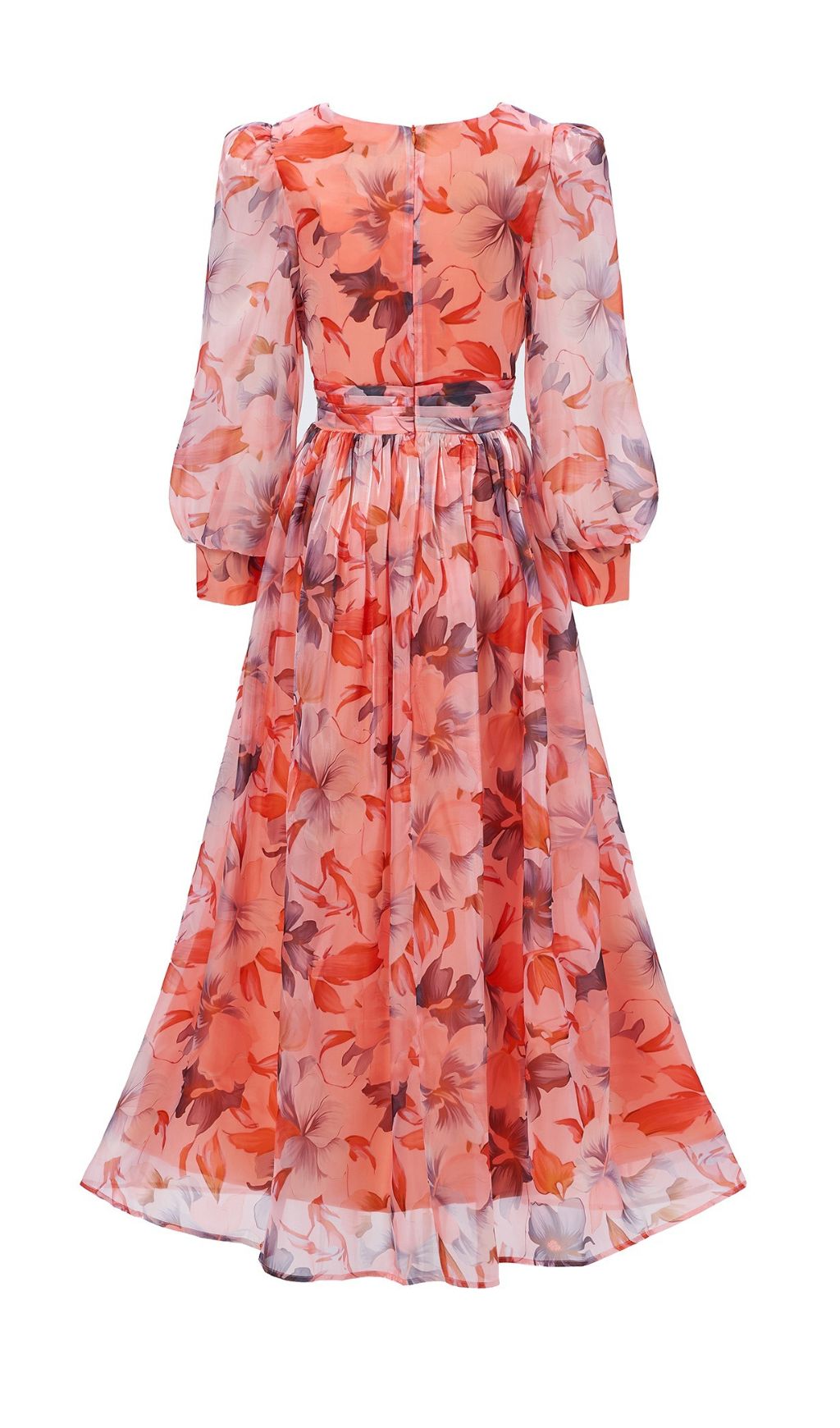 Fashionslee Women Ferial Floral Printed Long Sleeve Maxi Dress