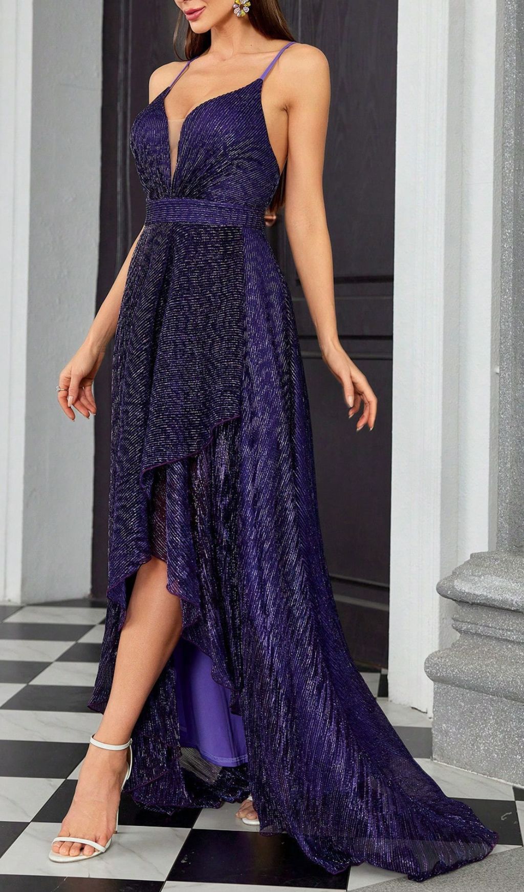 c4e2c813af3e97bbaf21452e01e0d76e.jpg Fashionslee Women Halle Purple Strappy Maxi Dress