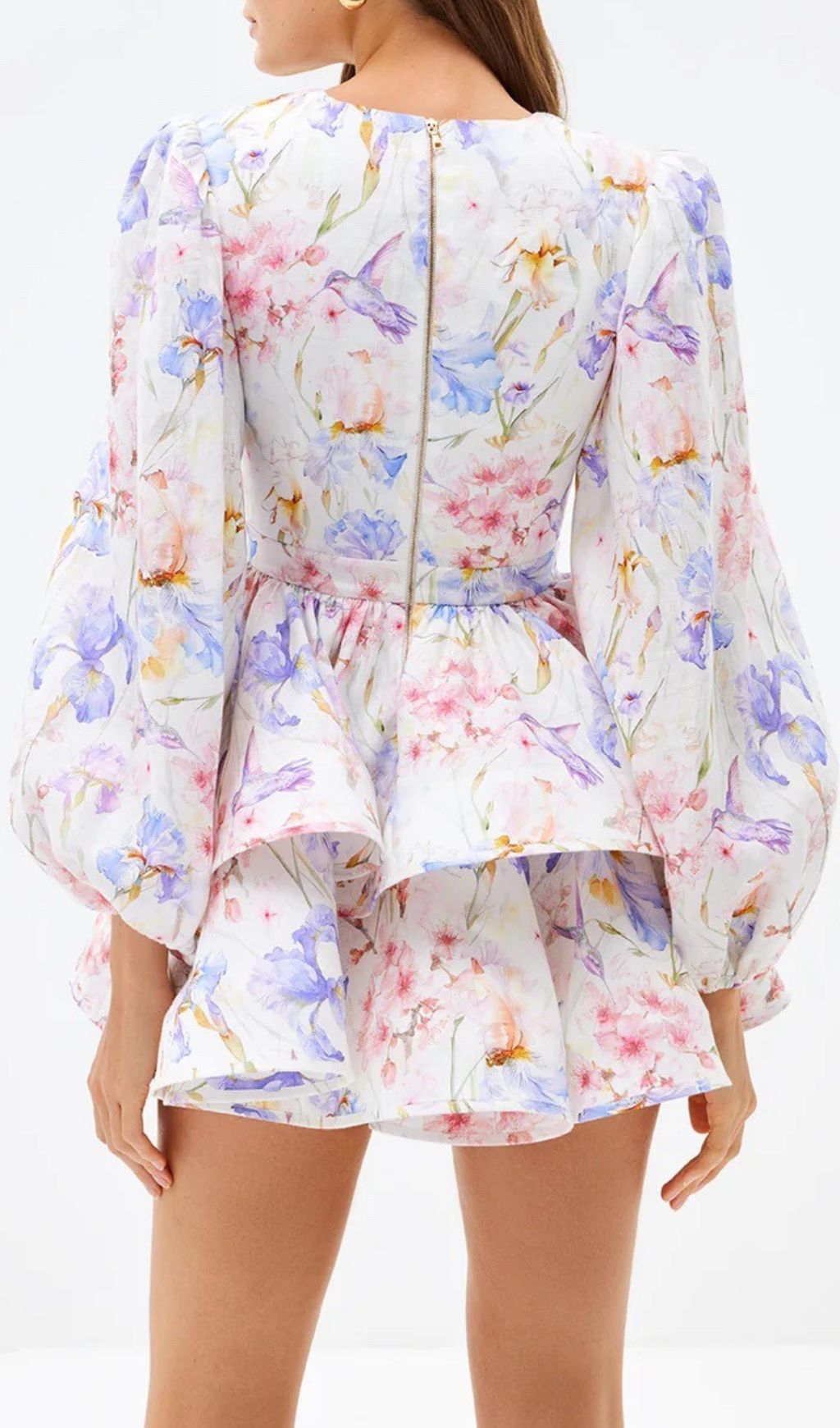 c5c6966ca44eba2d4135ec374198f2be.jpg Fashionslee Women Engla Lantern Sleeve Printed Mini Dress