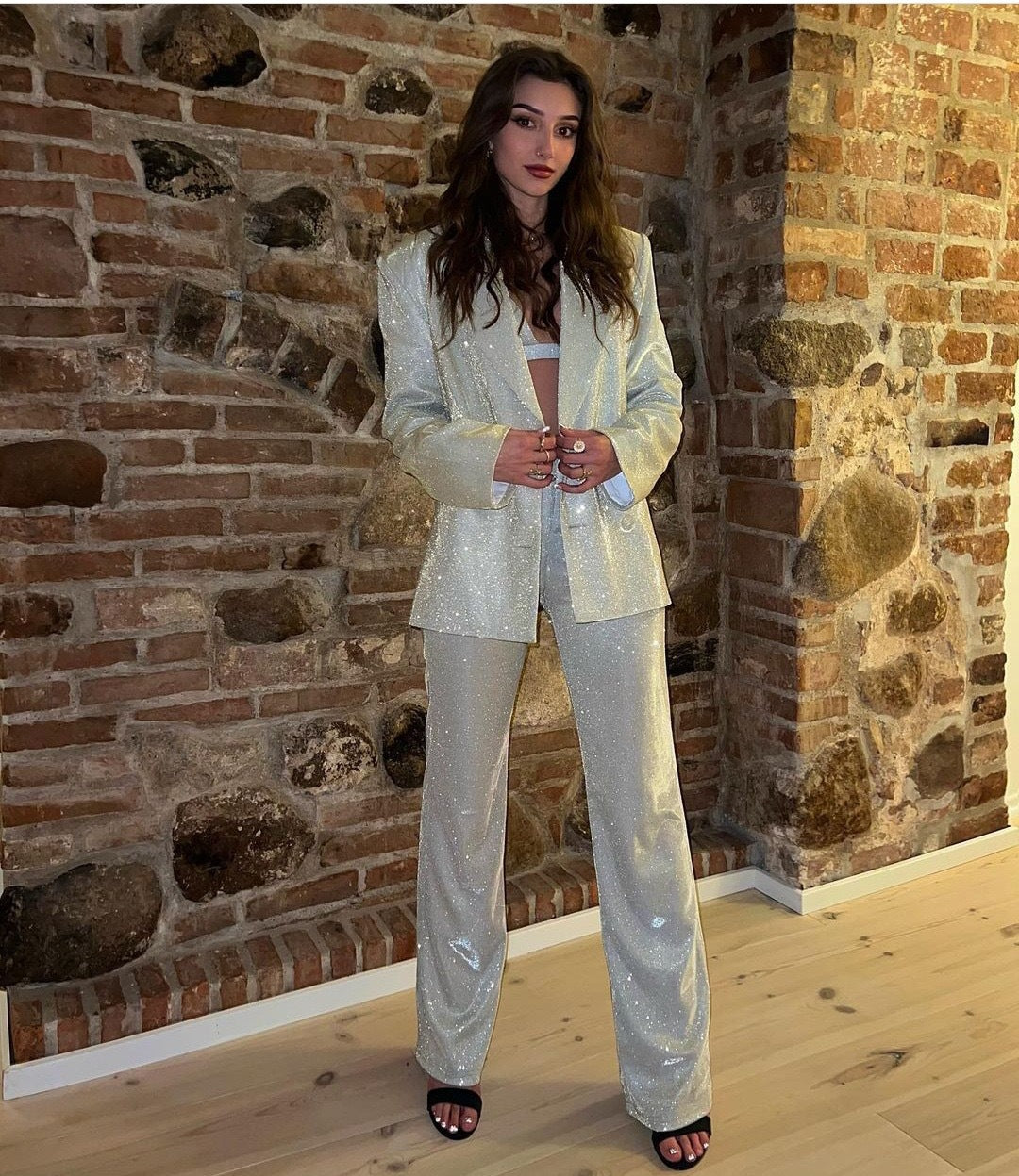 TRENDING SPARKLE BLAZER SET FOR EVENTS - OWNCI