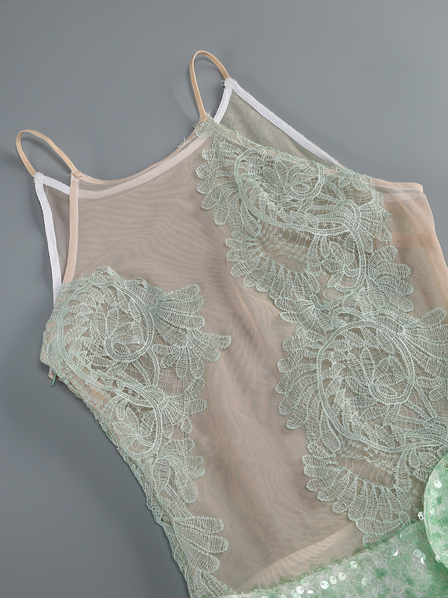 c63a1f71e59f1557578946050677c9dc.jpg Fashionslee Women Kayla Green Lace Flower Sequin Mini Dress
