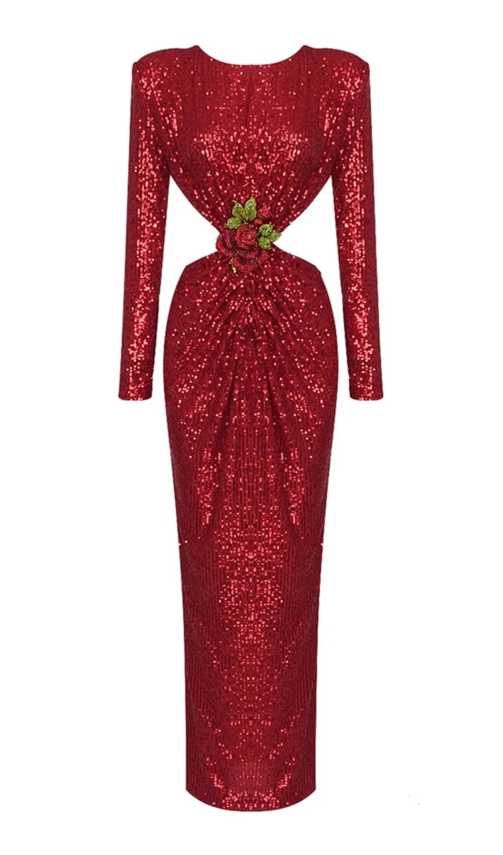 c6880d6680e70c6023e0eb104525beef.jpeg Fashionslee Women Sequin Cutout Backless Maxi Dress In Red