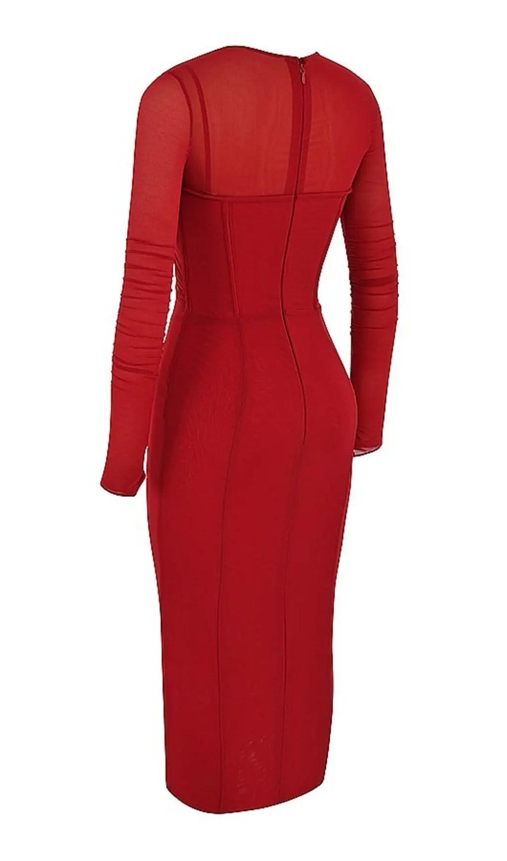 c6c5e48f41afb904c279e07862719f7c.jpeg Fashionslee Women Long Sleeve Midi Dress In Wine Red