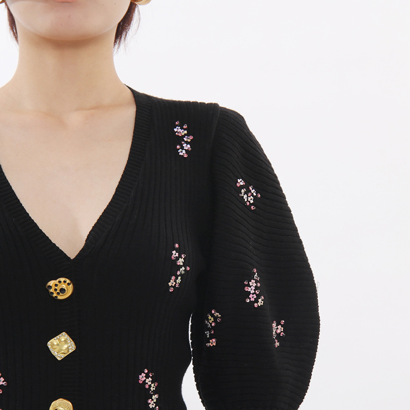 c6f2843a2de58cb93ea42d78316e5de0.jpg Fashionslee Women Ichiko Black Embellished Sweater