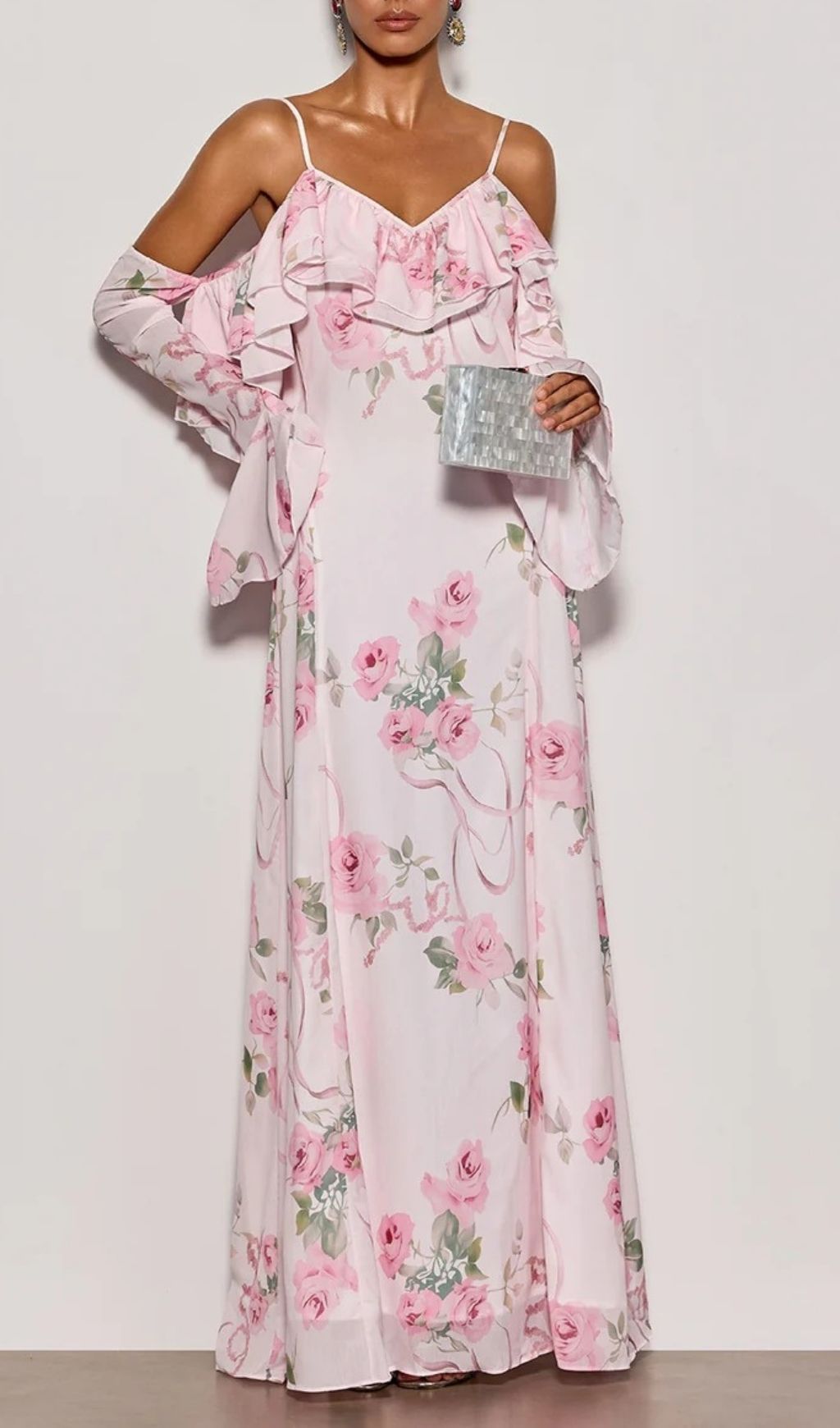 c70d613da28b58ece324283dcd7122f9.jpg Fashionslee Women Nostel Spaghetti Floral Maxi Dress