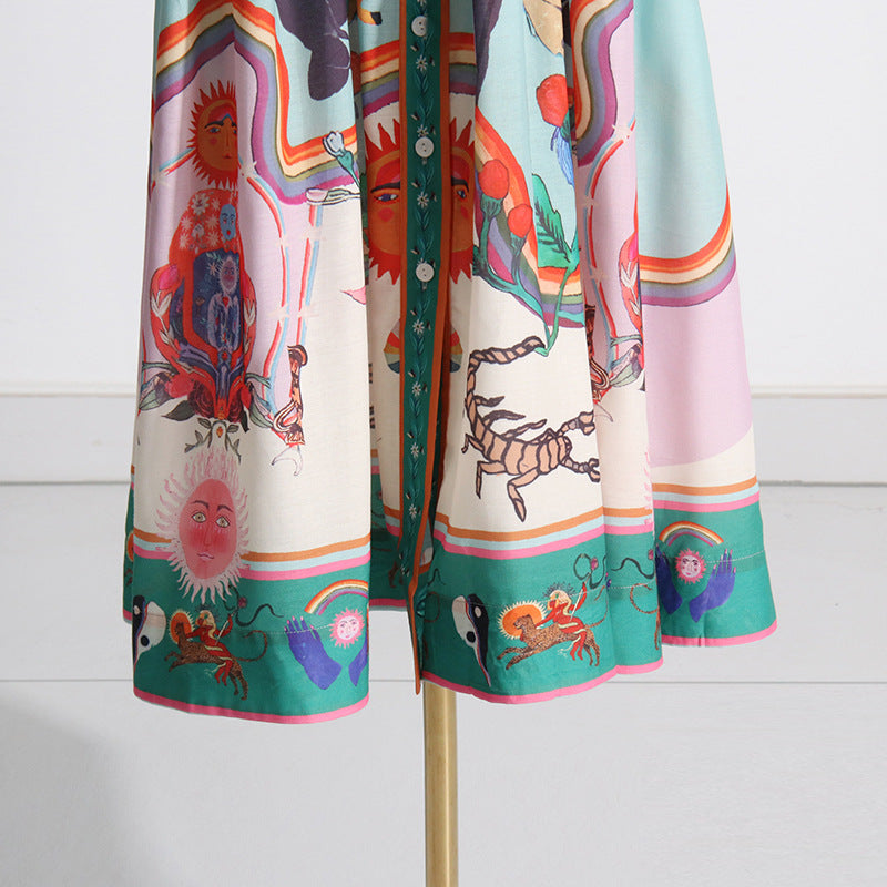 c730380bbf8da927cd063344316330eb.jpeg Fashionslee Women Apollonia Belted Printed Shirt Dress