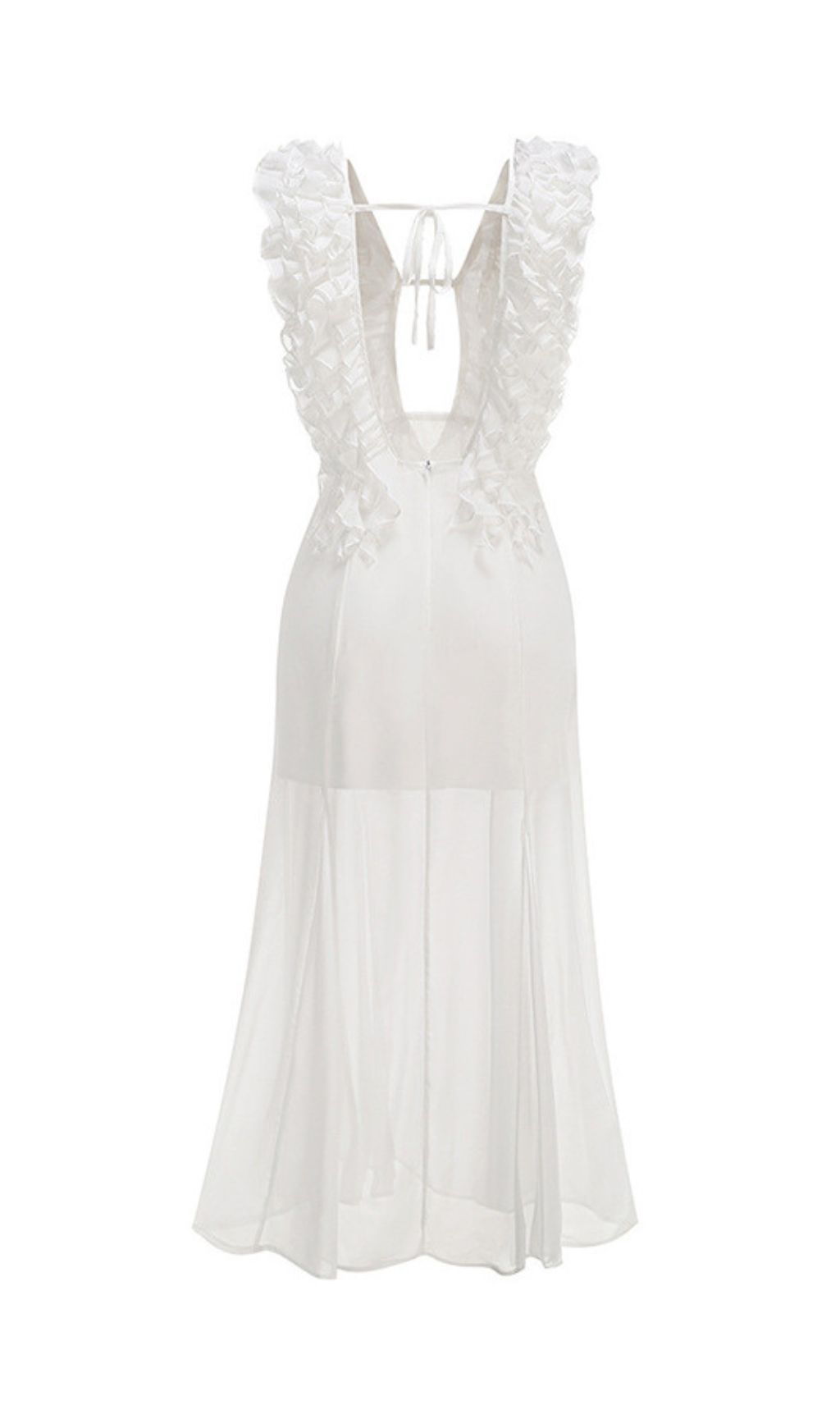 c74096694f77b94acb9a0df98d6e3f9f.jpg Fashionslee Women Harleigh White Mesh Maxi Dress