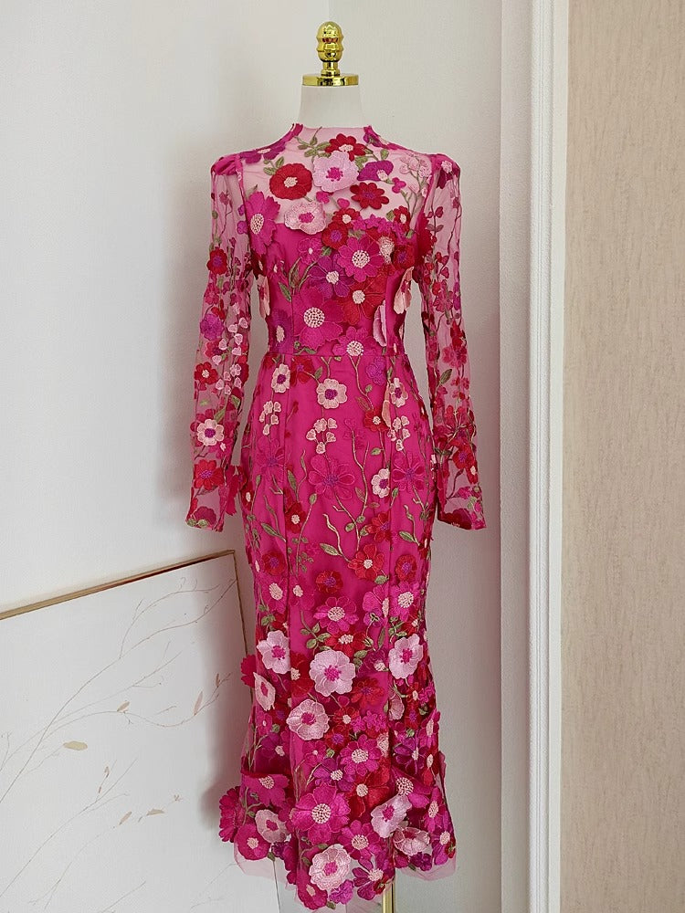 c7b0052e401207d73296312734c71375.jpeg Fashionslee Women Altair Flower Mermaid Midi Dress