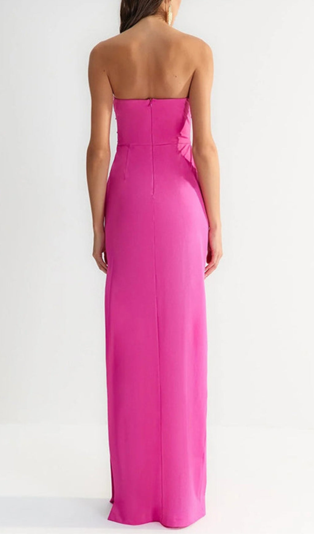 Fashionslee Women Annmarie Pink Polka Column Maxi Dress