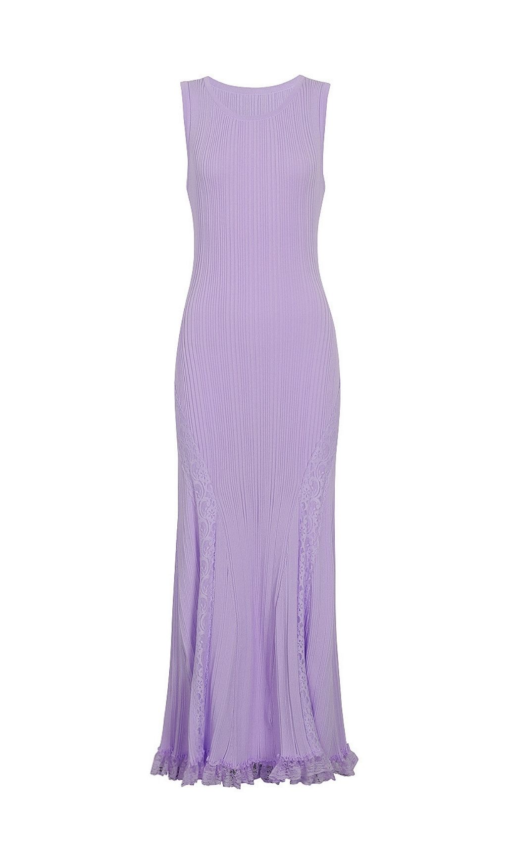 Fashionslee Women Kinzy Purple Sleeveless Lace Midi Dress