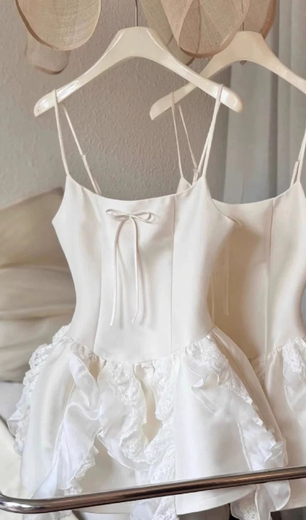 c82c9bab9274f55d069a687c8d4e95cb.jpg Fashionslee Women Flossie White Strappy Ruffle Mini Dress