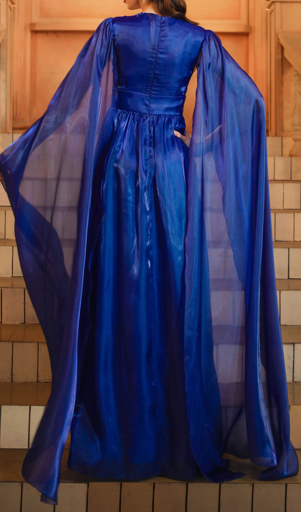 Fashionslee Women Dayana Blue Maxi Dress