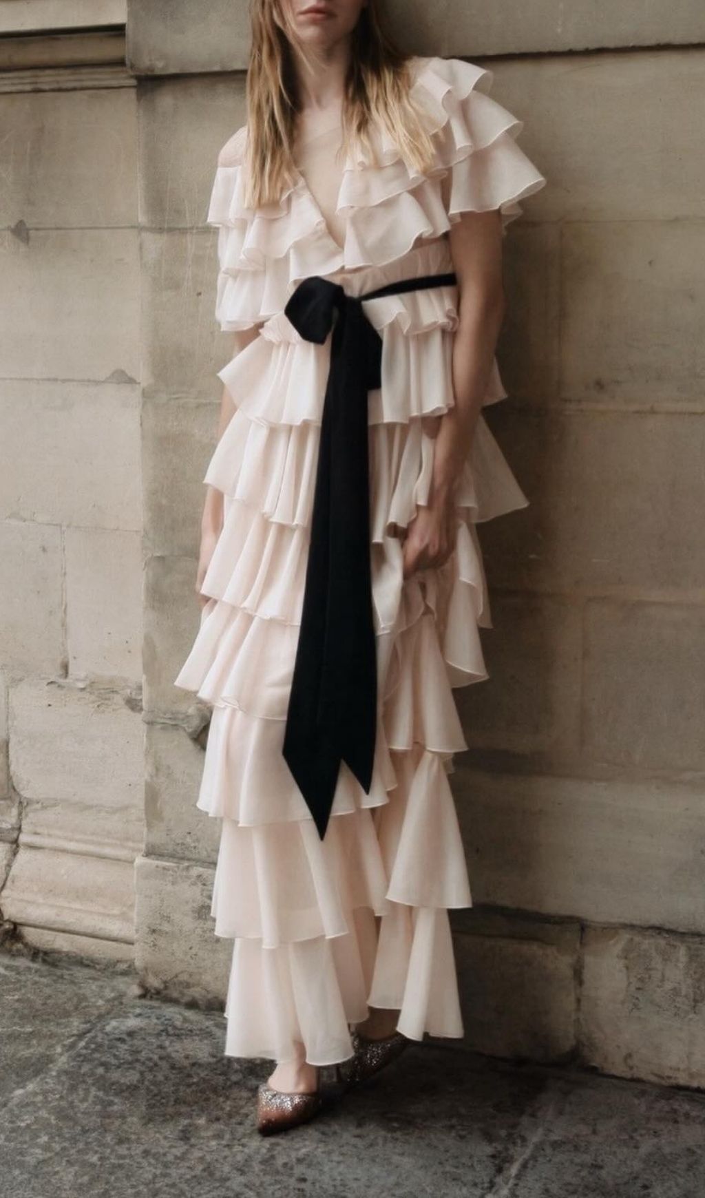 Fashionslee Women Kondo Ruffle Layered Maxi Dress