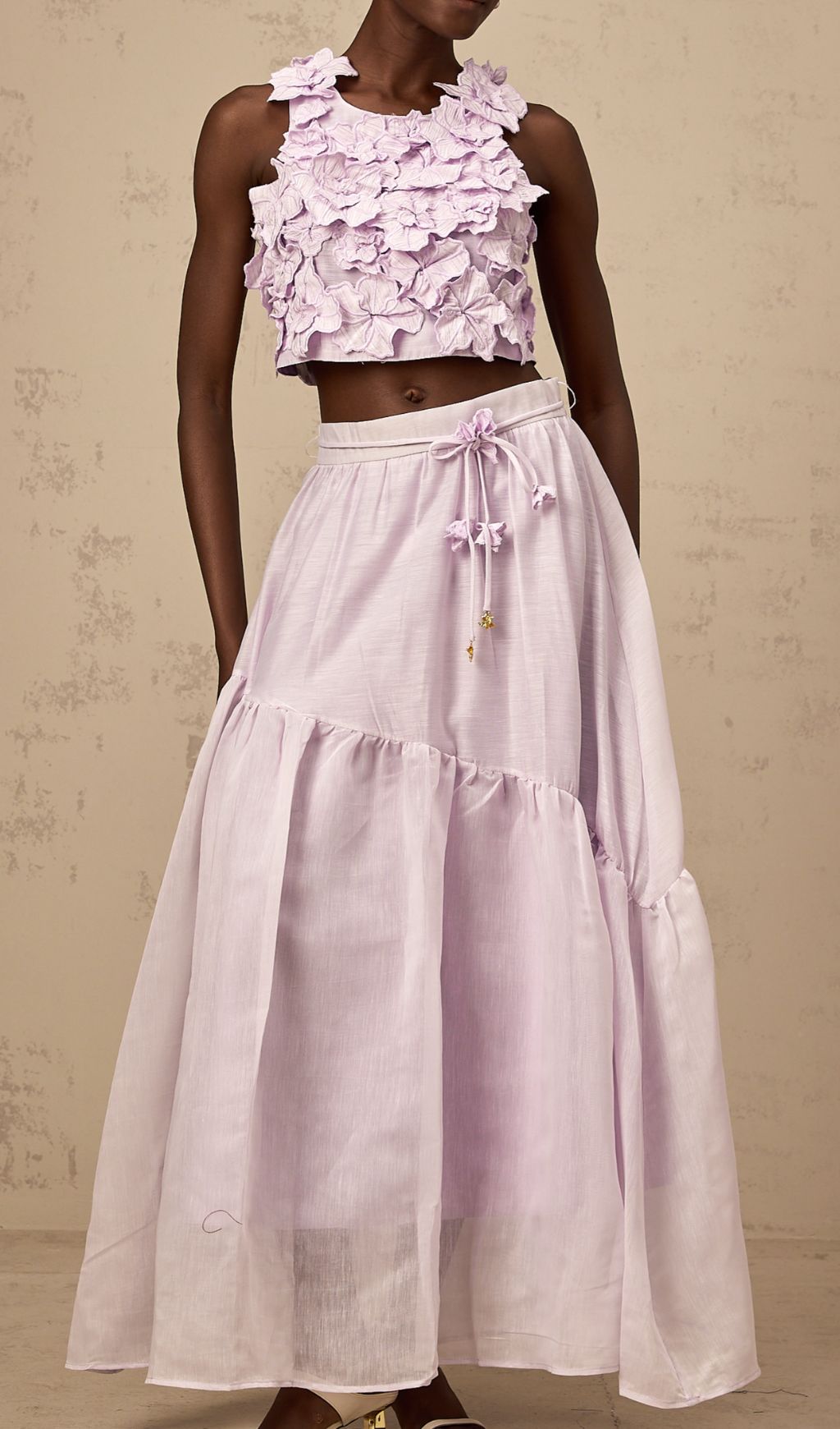 TRENDING PURPLE FLOWER TWO-PIECE SET - OWNCI TRENDING PURPLE FLOWER TWO-PIECE SET - OWNCI