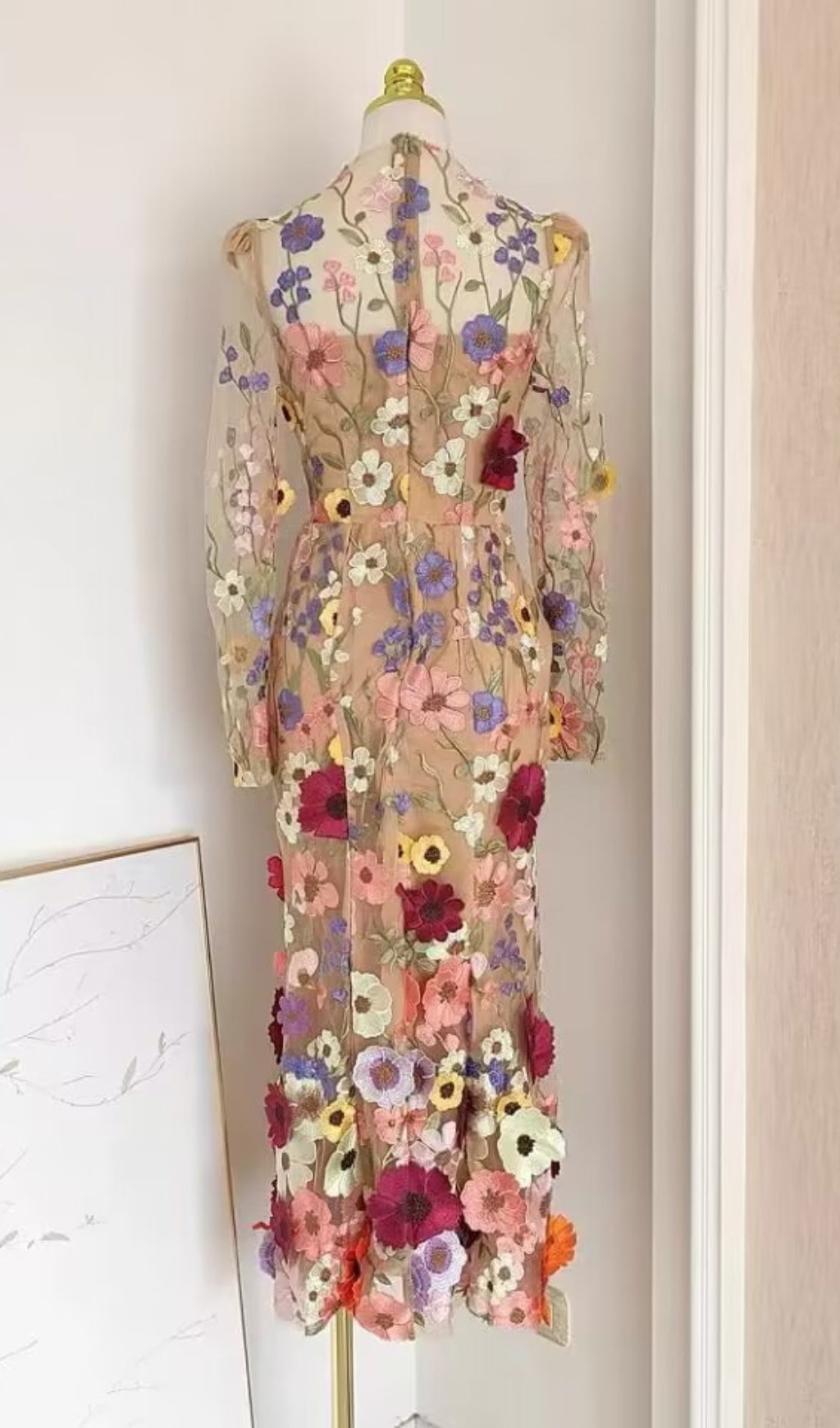c8e5eec9b0b020def790ea5b35c24c21.jpeg Fashionslee Women Altair Flower Mermaid Midi Dress