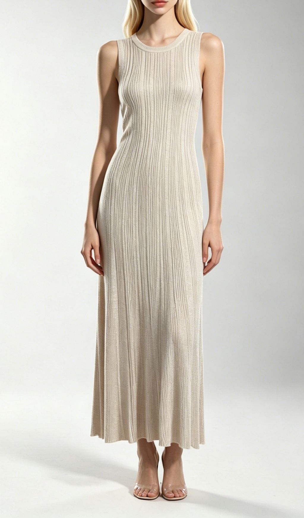 Fashionslee Women Kiandra Sleeveless Knit Maxi Dress