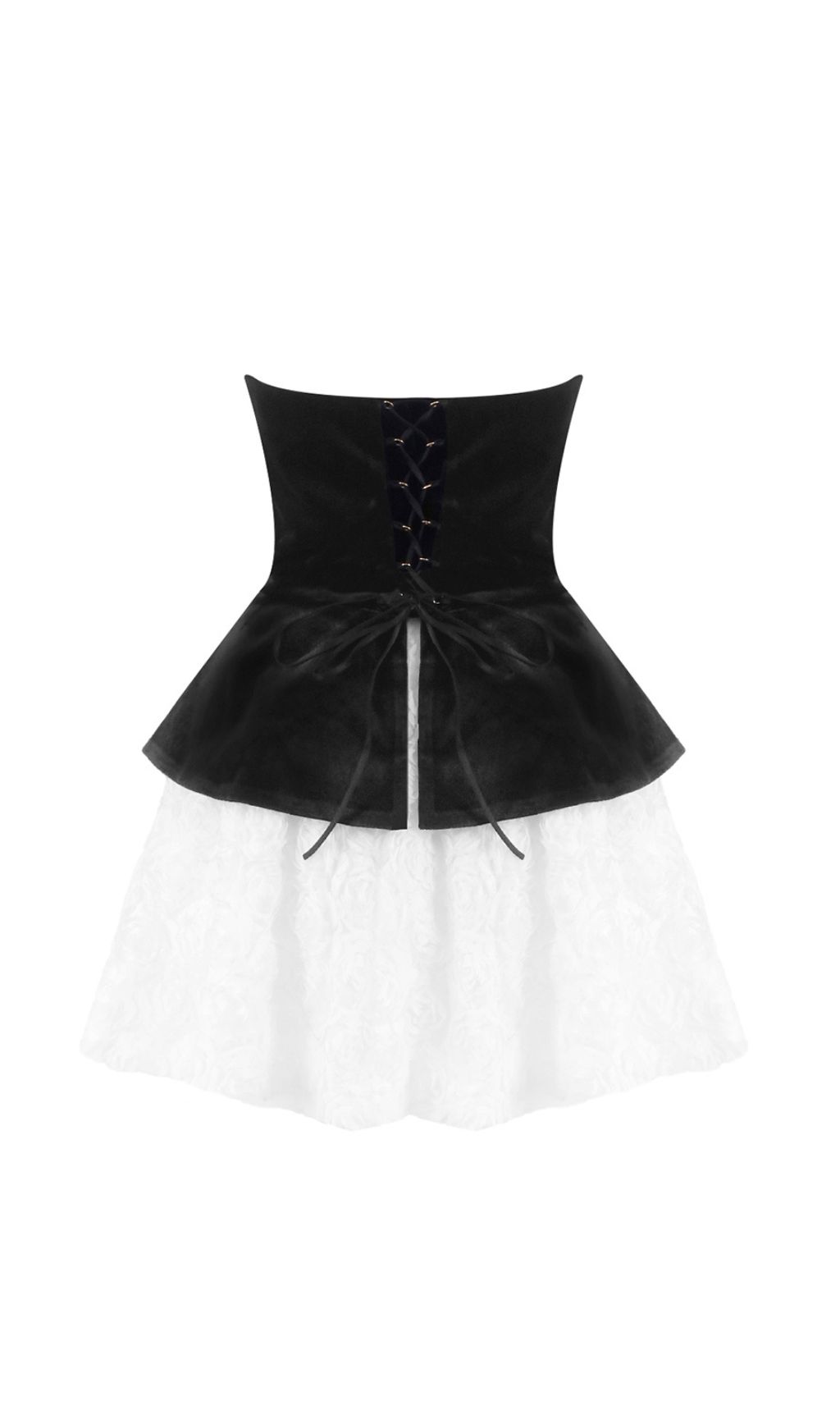 c90d4711731b6259658752b14859bced.jpg Fashionslee Women Gefion Strapless Lace-Up Flower Skirt Set
