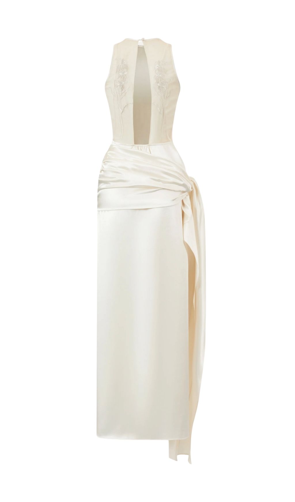 TRENDING SLEEVELESS BACKLESS FLORAL MAXI DRESS - OWNCI