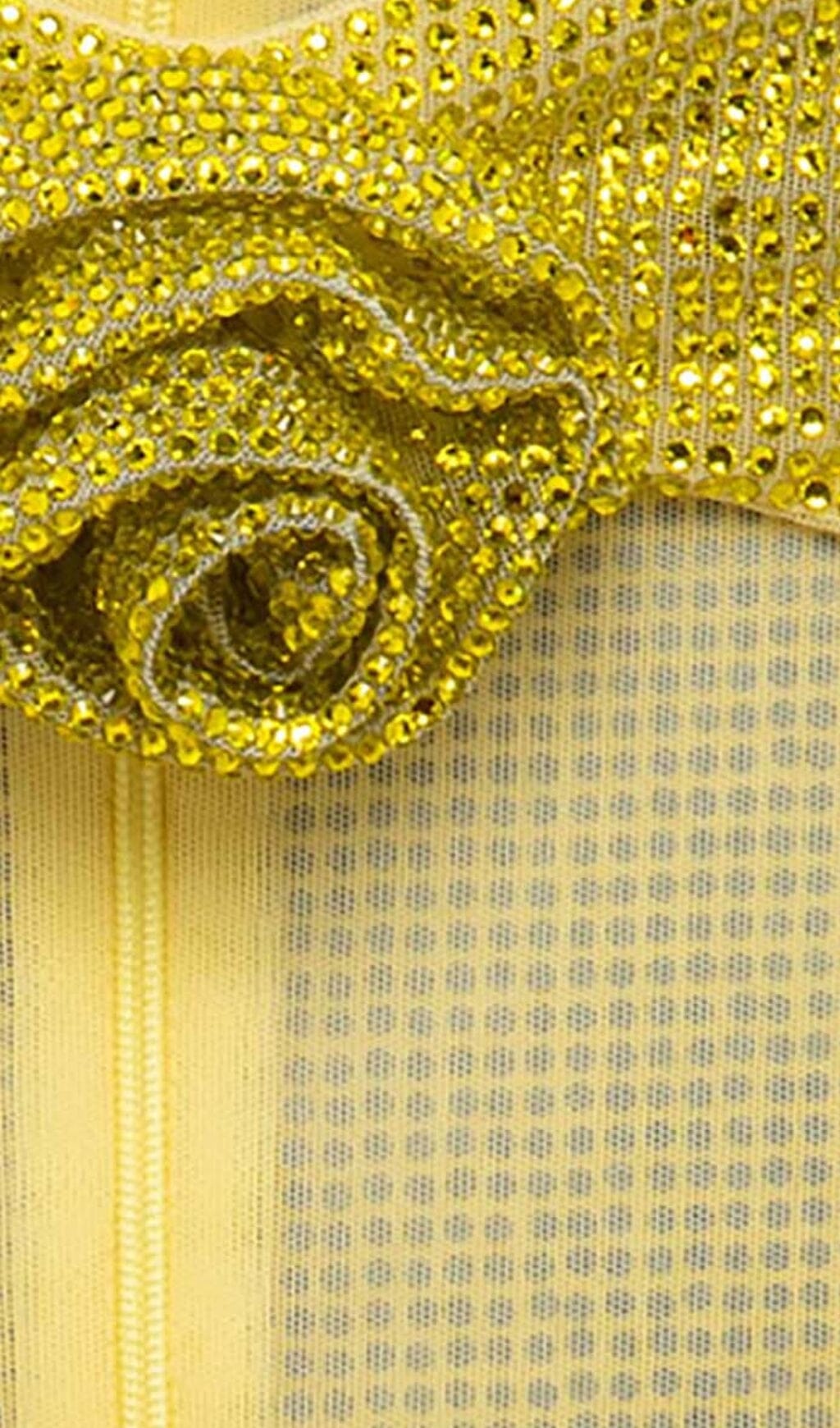 c93c1ddbffc8c6bb2369b4d94845b2eb.jpeg Fashionslee Women Rosette Cut Out Embellished Mini Dress In Yellow