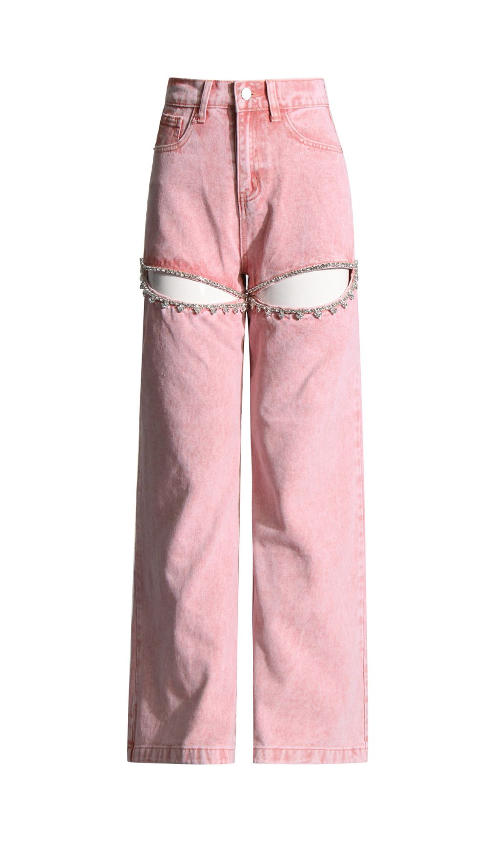 c9574c2b821ef9d4b6387e4a9f3d0cd5.jpg Fashionslee Women Itala Pink Diamante Jeans