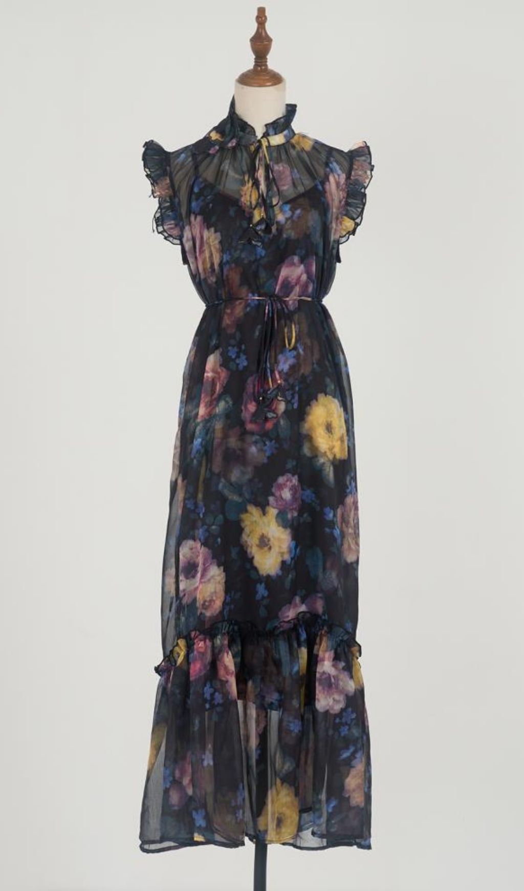 c96536de6cf103c9ba25250dbd2dd8bb.jpg Fashionslee Women Kamila Black Printed Midi Dress