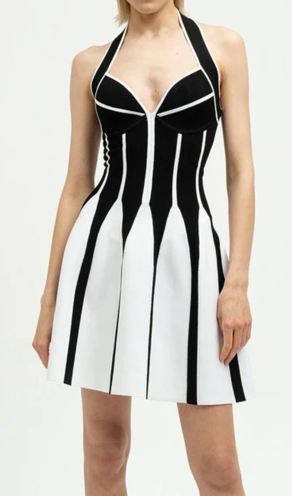 Fashionslee Women Chizu Halter A-Line Mini Dress