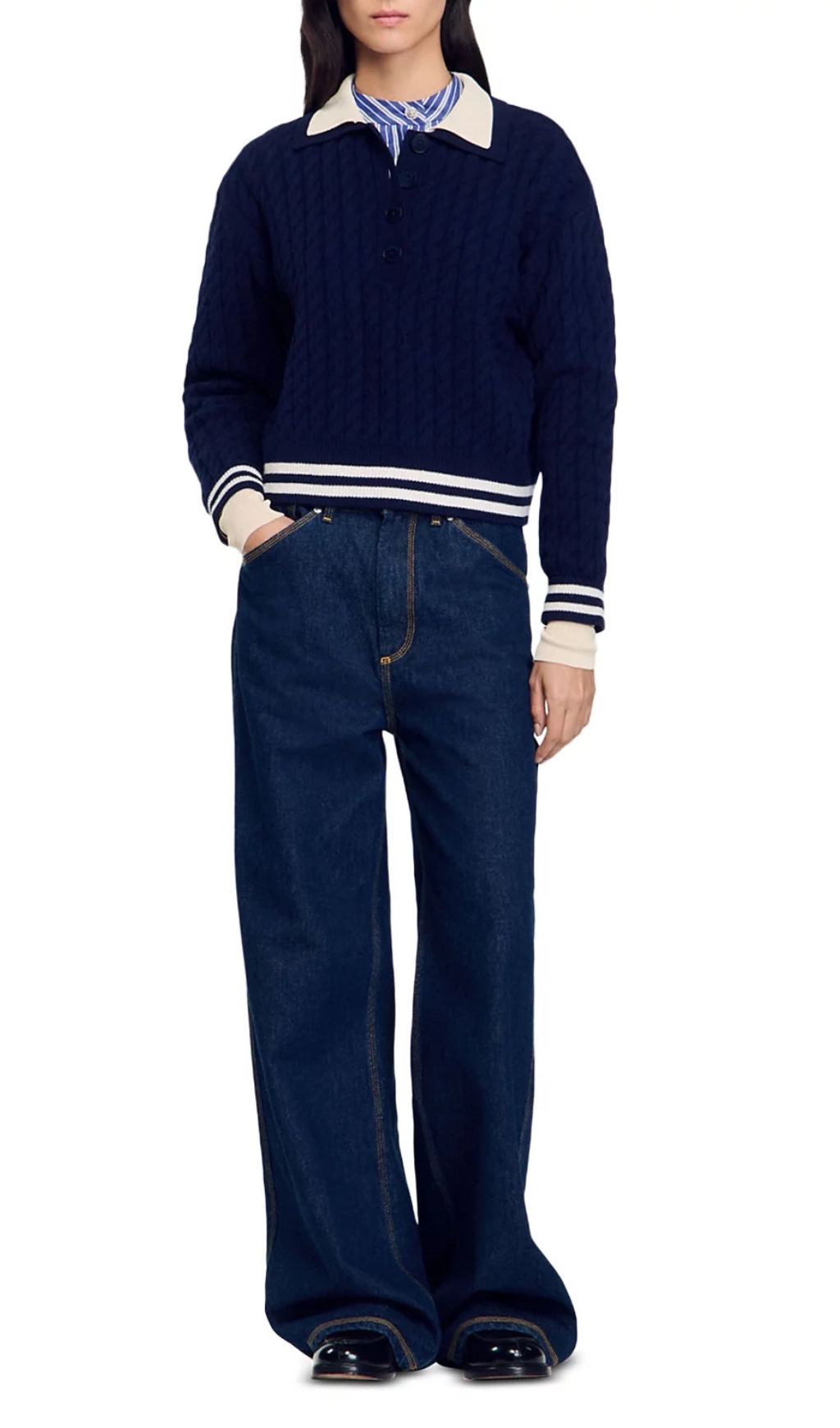 c9f5f6e8de877f7decd06ba225228a4b.jpg Fashionslee Women Fred Cable Knit Sweater