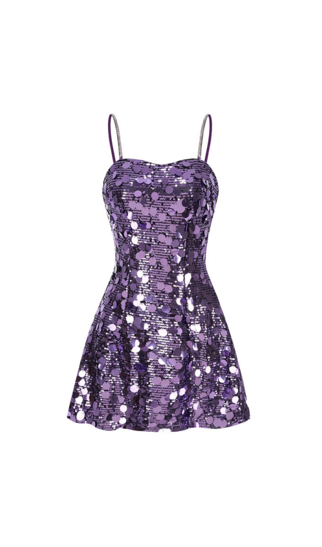 ca53b931db2ae8e5967d4040baf11e30.jpg Fashionslee Women Isabela Purple Sequin Mini Dress