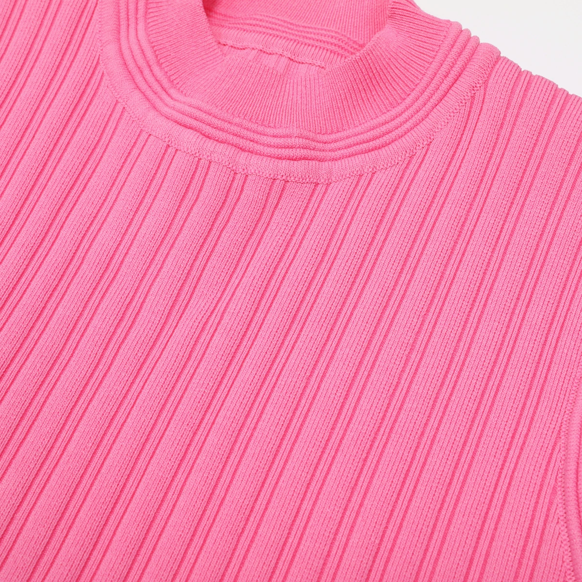 ca6125e1542e6045be28b4b09b03e363.webp Fashionslee Women Kiranda Pink Sleeveless Knit Mini Dress