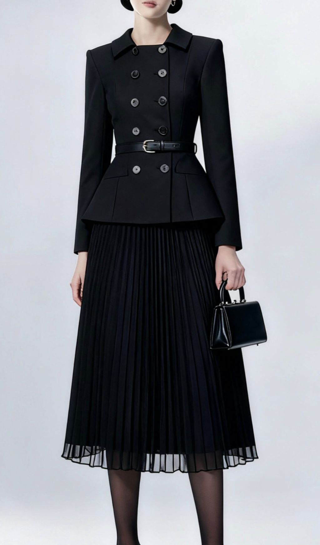ca7032cfc6c39780c5baa05be13dd7c5.jpg Fashionslee Women Julitta Black Long Sleeve Midi Dress