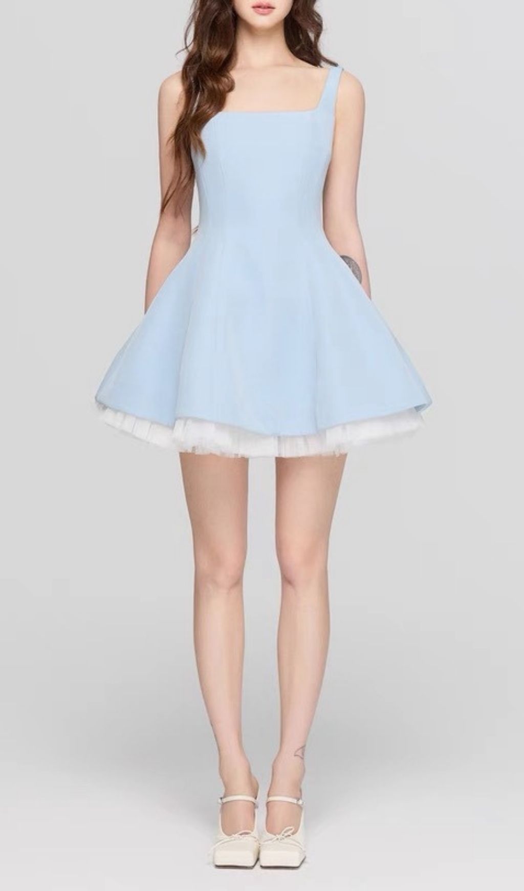 Fashionslee Women Karlie Blue Strappy Mini Dress