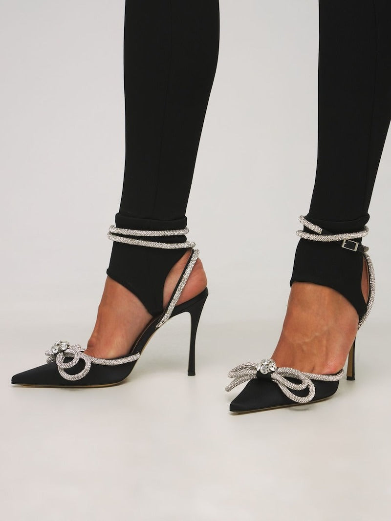BLACK SATIN BOW HEELS – TRENDING VIRAL - OWNCI BLACK SATIN BOW HEELS – TRENDING VIRAL - OWNCI