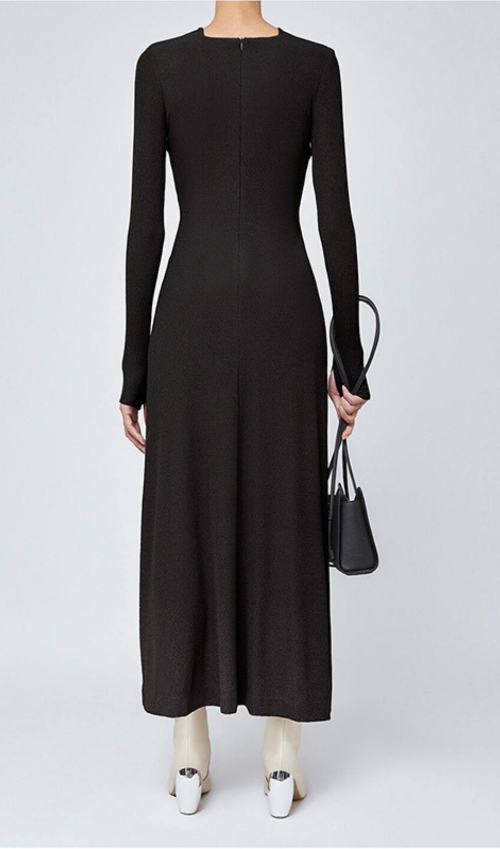 Fashionslee Women Braydon Cutout Knit Long Sleeve Midi Dress
