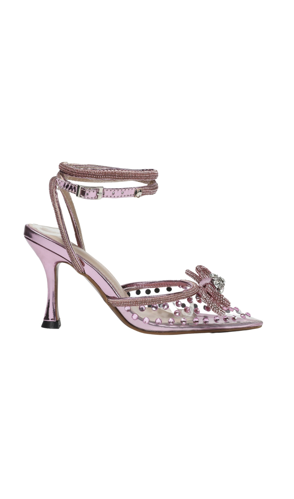 Fashionslee Women Bow Embellished Heels In Pink
