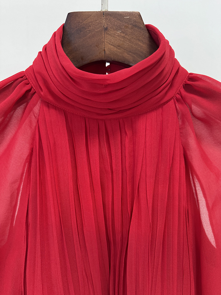 cc0677b6fe8aa047903b62a1c37d4afa.jpg Fashionslee Women Françoise Red Pleated Maxi Dress