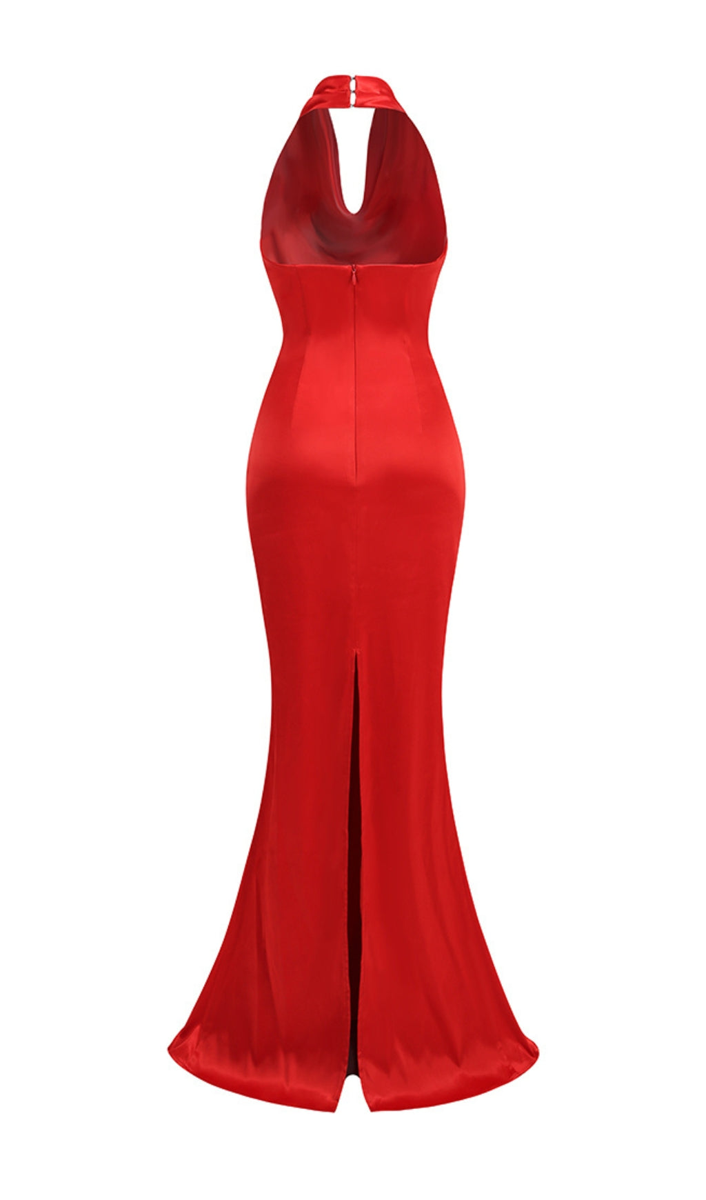cc367f9eb4fa1ae251c7cb238fda2f2e.jpeg Fashionslee Women Alexandru Halter Pleats Satin Gown