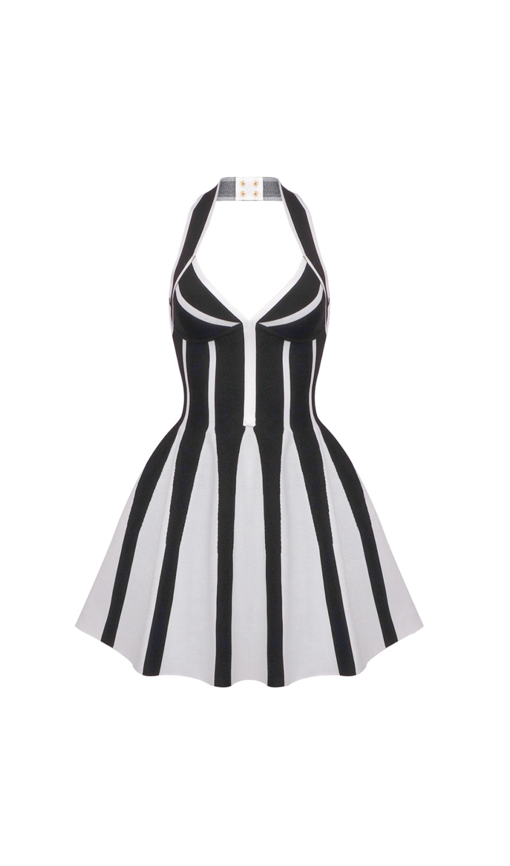 TRENDING HALTER A-LINE MINI DRESS - OWNCI