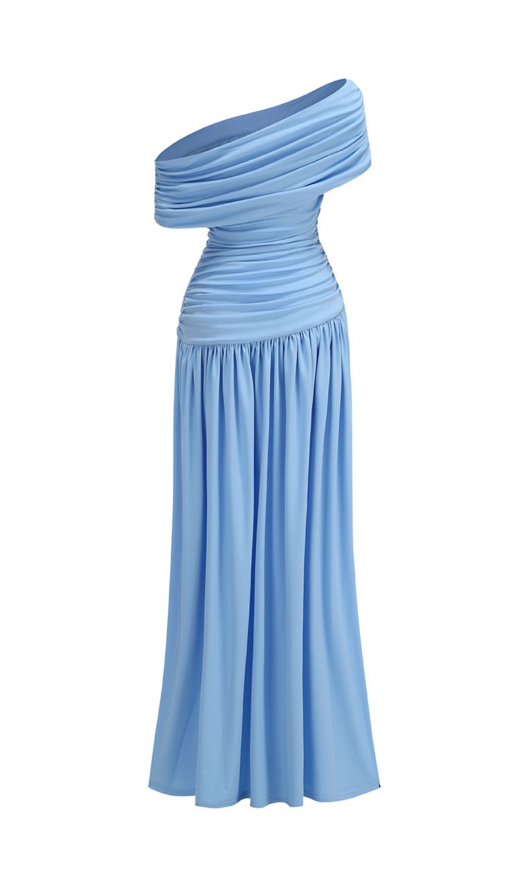 ccfd4eaed803f9cd8678a918c67e5332.jpg Fashionslee Women Josefa Blue Ruched Maxi Dress