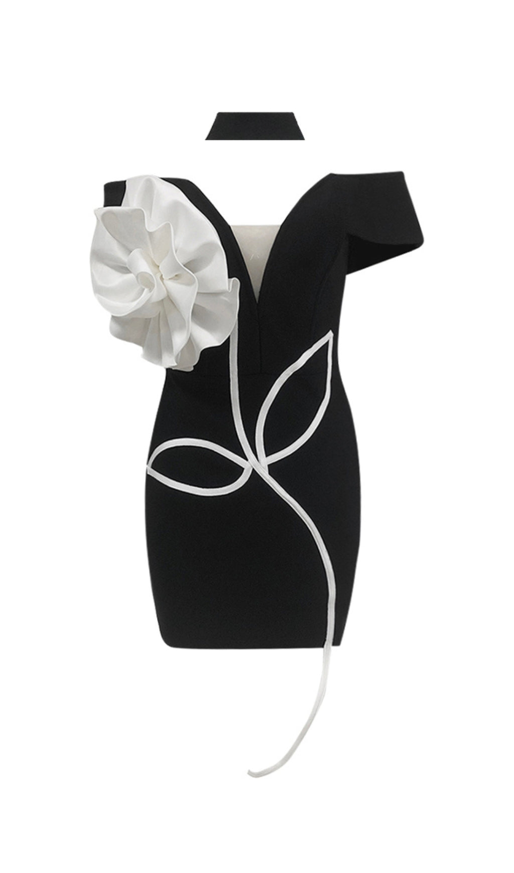 cd4b38a945146a7918f01aac5de20975.jpeg Fashionslee Women Bibi Black Flower Embellished Mini Dress