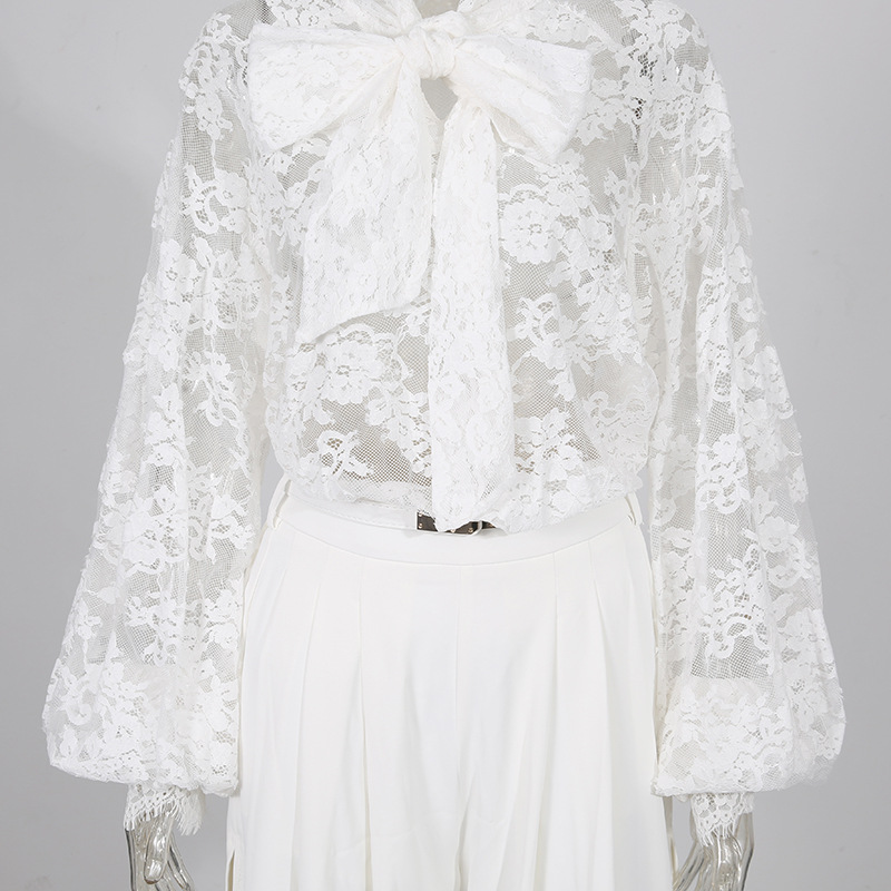 WHITE LACE CO-ORD SET: TRENDING 2PC - OWNCI WHITE LACE CO-ORD SET: TRENDING 2PC - OWNCI
