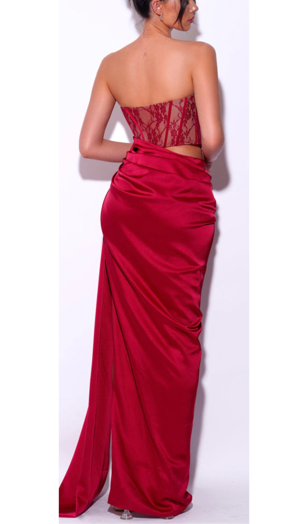 cd7db5813e58305ba10822aa336d8de9.jpeg Fashionslee Women Corset Satin Pleated Maxi Dress In Red