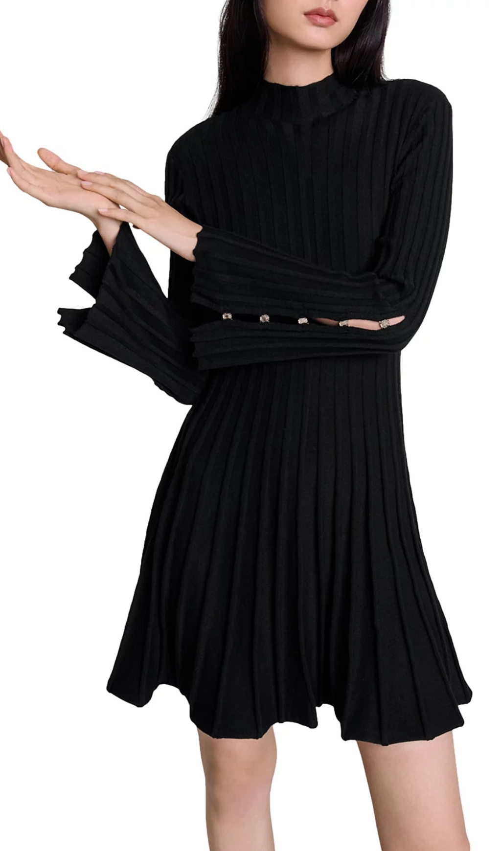 cdb5fa225774a8c5943131ee85de551d.jpg Fashionslee Women Raffie Ribbed Flared Dress
