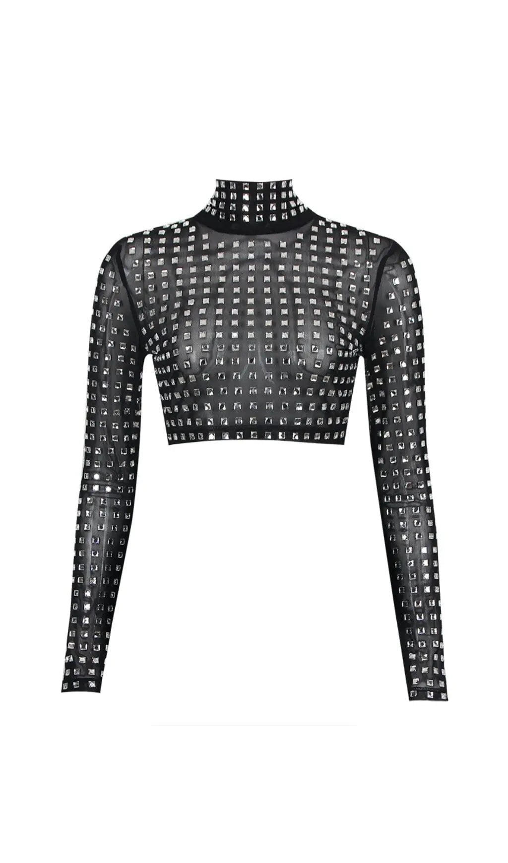 ce2109f842897c0f0c3af840ff27982c.jpeg Fashionslee Women Crystal Crop Top In Black