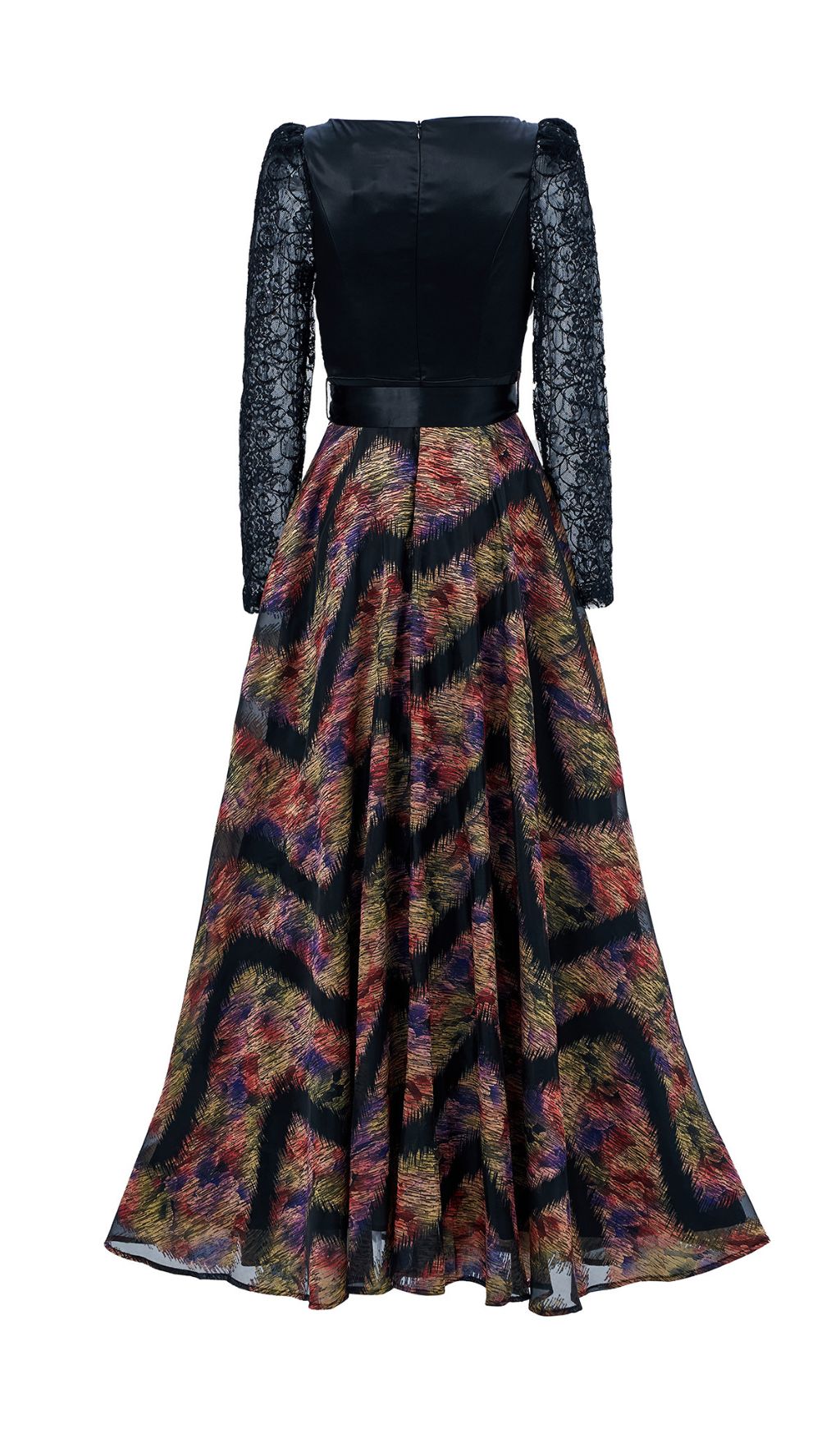 Fashionslee Women Ffan Ruched Long Sleeve Maxi Dress