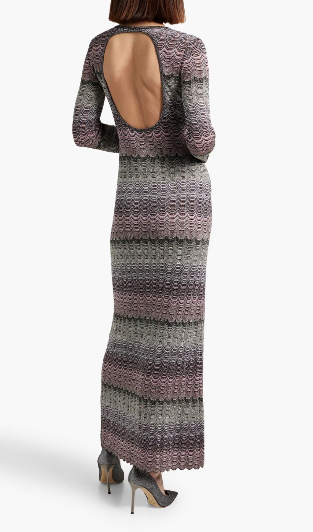 Fashionslee Women Judith Cutout Long Sleeve Knit Maxi Dress