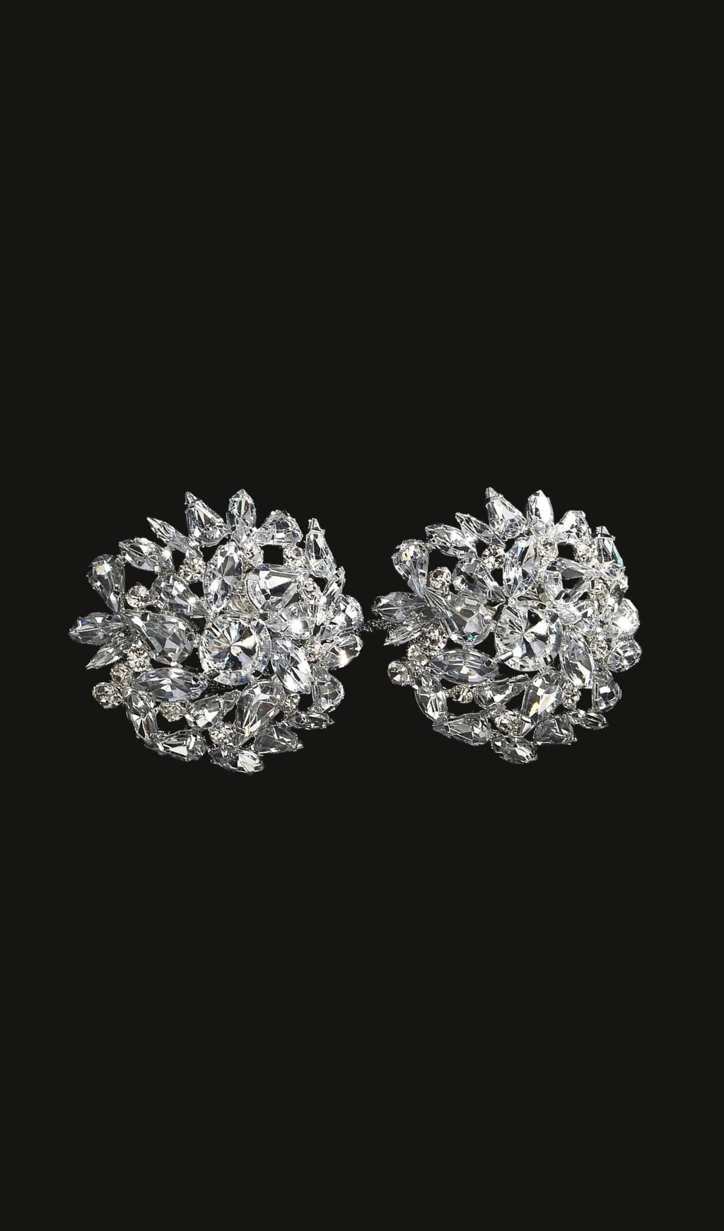 Fashionslee Women Lysander Circle Rhinestone Earrings