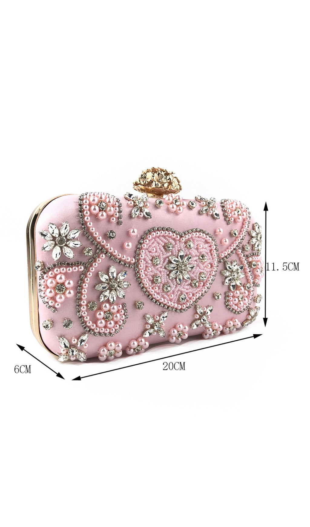 VIRAL BEADED DIAMOND CLUTCH BAG - OWNCI VIRAL BEADED DIAMOND CLUTCH BAG - OWNCI