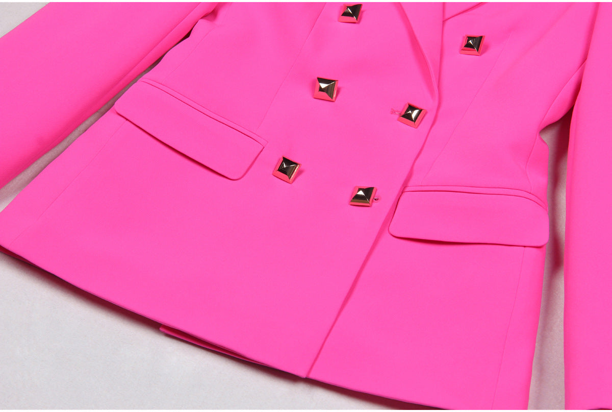 cf6f3e92c7963e821d6bb01b96a2b2f5.jpeg Fashionslee Women Aenor Pink Blazer Set