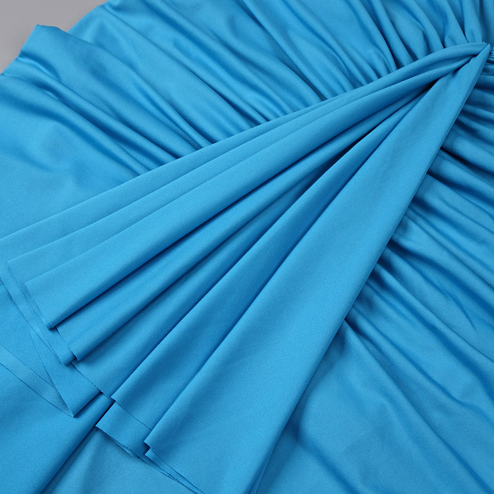 TRENDING BLUE CUTOUT RUCHED MAXI DRESS - OWNCI TRENDING BLUE CUTOUT RUCHED MAXI DRESS - OWNCI