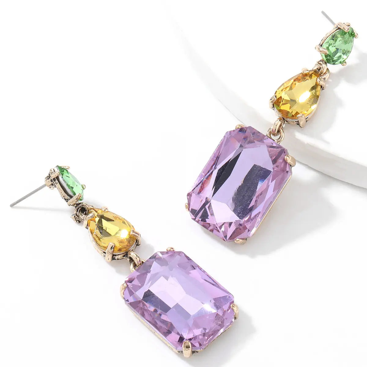 Fashionslee Women Geometric Diamonate Earrings
